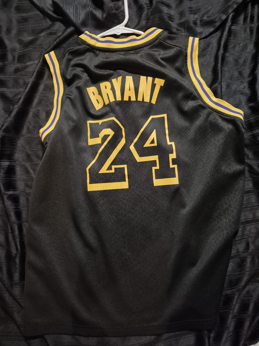 Black and Yellow Basketball Jersey #24